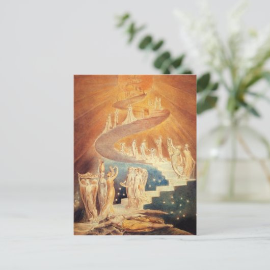 Art Jacobs ladder William Blake Postkarte (Stehend Vorderseite)