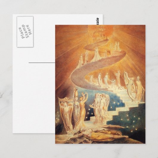 Art Jacobs ladder William Blake Postkarte (Vorne/Hinten)
