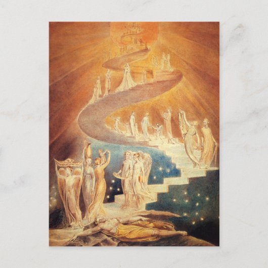 Art Jacobs ladder William Blake Postkarte (Vorderseite)