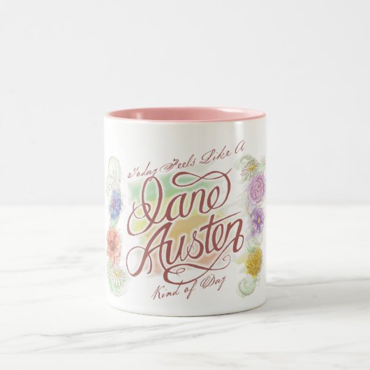 Art Janes Austen der TagesTasse Zweifarbige Tasse (Mittel)