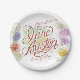 Art Janes Austen des Tagespapier-Tellers Pappteller