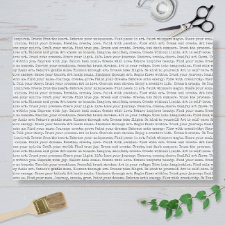 Art Journal Affirmations Seidenpapier