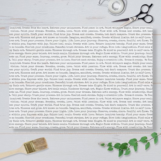 Art Journal Affirmations Seidenpapier