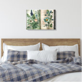 Art Journal Pages: Botanicals in Green Leinwanddruck (Insitu (Schlafzimmer))