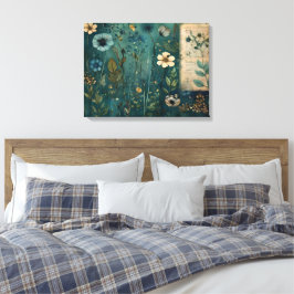 Art Journal Pages: Wilde Blume Wiese Leinwanddruck