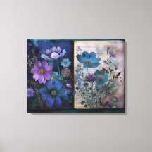 Art Journal-Seiten: Vintage Blues