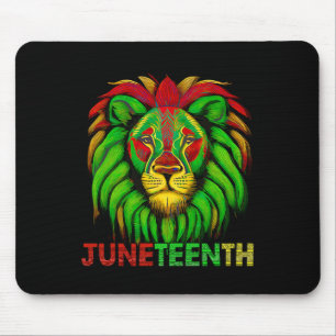 Art Juneteenteys African American Black King Histo Mousepad