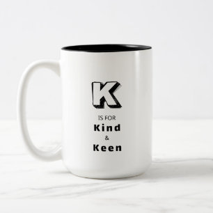 Art K - Personalisierter Luxus-Lob-Mug Zweifarbige Tasse