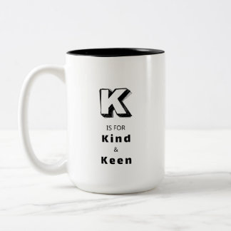 Art K - Personalisierter Luxus-Lob-Mug Zweifarbige Tasse