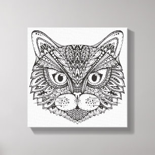 Art-Katze 11 Leinwanddruck