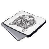 Art-Katze Laptopschutzhülle (Vorne Knopf)