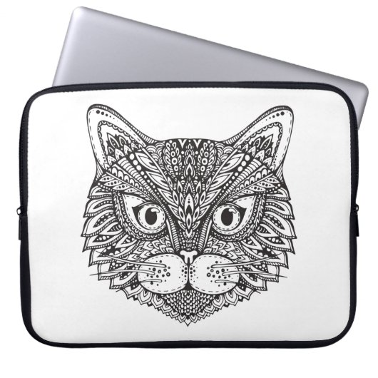Art-Katze Laptopschutzhülle (Vorderseite)