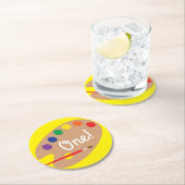 Art Kindergeburtstag Party Malerei Runder Pappuntersetzer (Vor Ort)