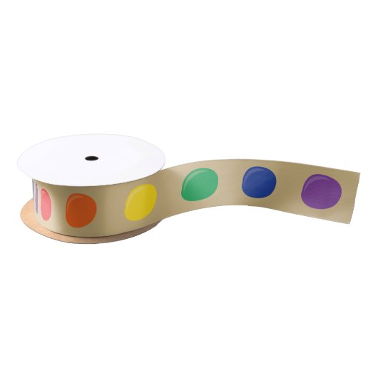 Art Kindergeburtstag Party Malerei Satinband (Spule)