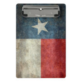 Art-Klippbrett der Texas-Staatsflagge Vintages Mini Klemmbrett (Vorderseite)