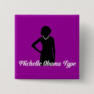 Art Knopf, Amethyst Lila Michelle Obama Button