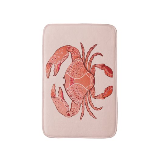 Art-Krabbe Badematte (Vorderseite Vertikal)