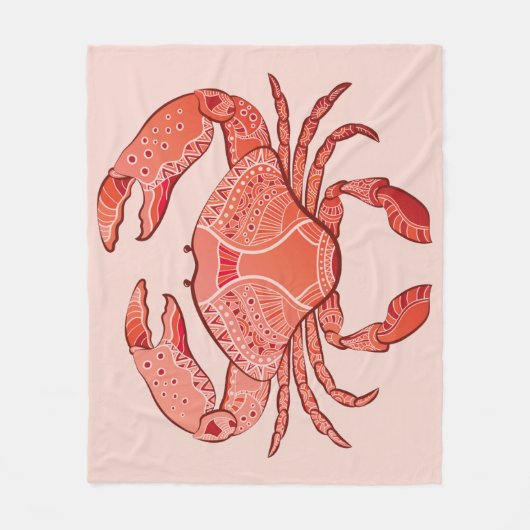 Art-Krabbe Fleecedecke (Vorderseite)