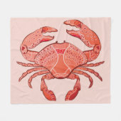 Art-Krabbe Fleecedecke (Vorderseite (Horizontal))