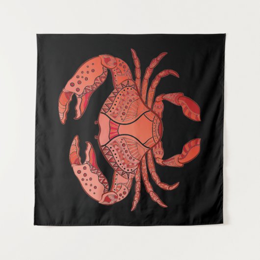 Art-Krabbe Wandteppich (Vorderseite)