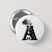 Art KSZP Logo mit Golem Gargoyle Button (Vorne & Hinten)