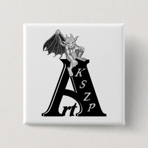 Art KSZP Logo mit Golem Gargoyle Button