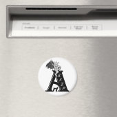 Art KSZP Logo mit Golem Gargoyle Magnet (In Situ (Geschirrspüler))