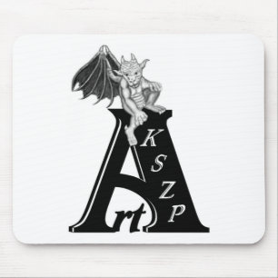 Art KSZP Logo mit Golem Gargoyle Mousepad