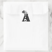 Art KSZP Logo mit Golem Gargoyle Runder Aufkleber (Tasche)