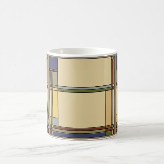 Art & Kunsthandwerk: Geometrisches Muster Kaffeetasse (Mittel)