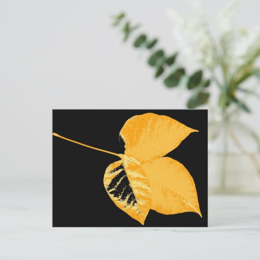 Art Leaf 12 Postkarte (Stehend Vorderseite)