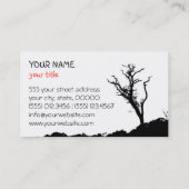 Art Leaf Business Cards Visitenkarte (Rückseite)