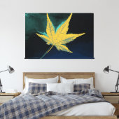 Art Leaf Herbst 5 Leinwanddruck (Insitu (Schlafzimmer))
