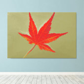 Art Leaf Herbst 8 Leinwanddruck (Insitu (Holzboden))