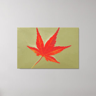 Art Leaf Herbst 8 Leinwanddruck