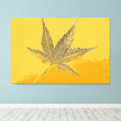 Art Leaf Herbst 9 Leinwanddruck (Insitu (Holzboden))