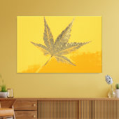 Art Leaf Herbst 9 Leinwanddruck (Insitu (Wohnzimmer))