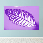 Art Leaf Lila Herbst Leinwanddruck (Insitu (Holzboden))