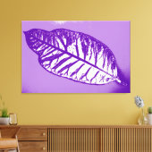 Art Leaf Lila Herbst Leinwanddruck (Insitu (Wohnzimmer))