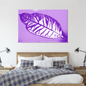 Art Leaf Lila Herbst Leinwanddruck (Insitu (Schlafzimmer))