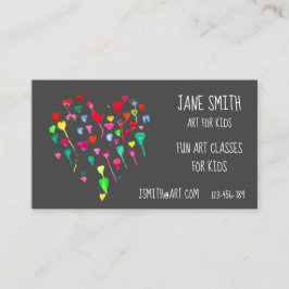 Art Lehrer Kunst für Kinder Visitenkarte