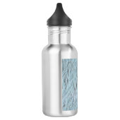 Art Leinwand blaue Textur Edelstahlflasche (Links)