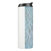 Art Leinwand blaue Textur Thermosbecher (Nach links gedreht)