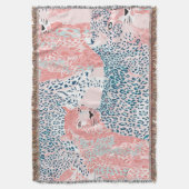 Art Leopard Abstraktes Tiermuster Decke (Vorderseite Vertikal)