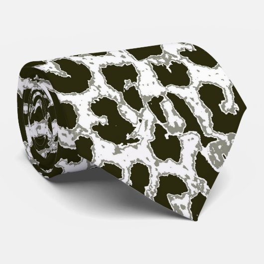 Art Leopard Fell 6 Krawatte (Gerollt)