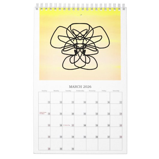 art line calendar kalender (Mär 2026)