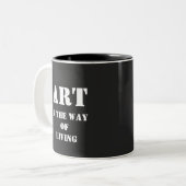 Art Lover Artist Maler Geschenk Zweifarbige Tasse (Vorderseite Links)