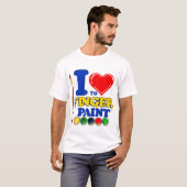 Art Lover T-Shirt - I Heart Finger Paint (Vorne ganz)