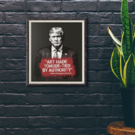 Art Made Tongue-Tied Shakespeare Quote Graffiti Poster