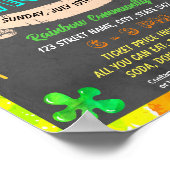 Art Malerei Fundraiser-Event-Template Poster (Ecke)